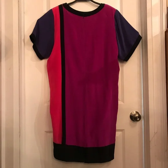 Silk Colorblock Shift - Picture 4 of 6